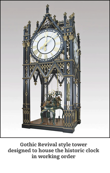 Artist-blacksmith Gothic Revival Clock Tower